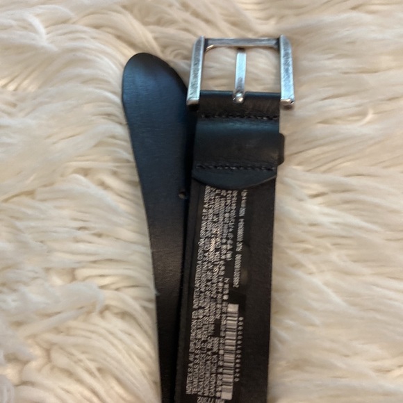 ZARA 100% LEATHER MAN BELT SIZE 34 color black see all photos - Picture 12 of 12